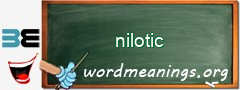 WordMeaning blackboard for nilotic